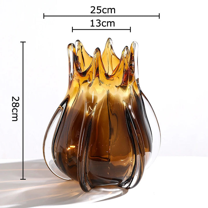 Creative Bud Glass Vase – Modern Transparent Flower Pot