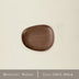Japanese Irregular Black Walnut Wooden Tray – Handmade Dessert, Coffee & Decorative Serving Plate