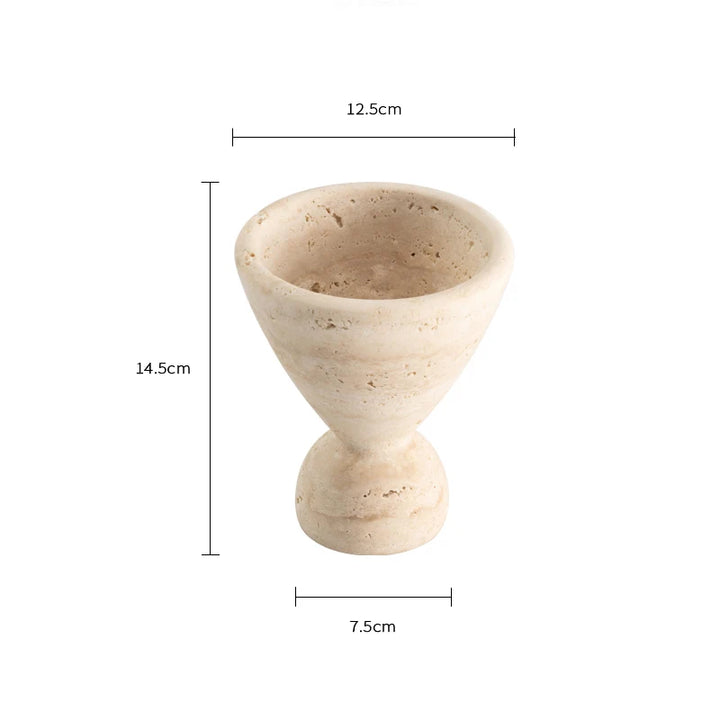 Natural Travertine Marble Incense Burner