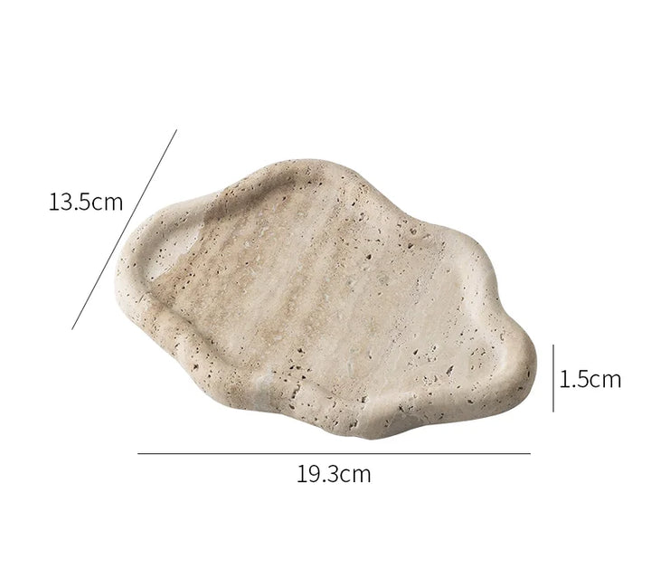 Travertine Jewelry and Perfume Tray – Natural Stone Display