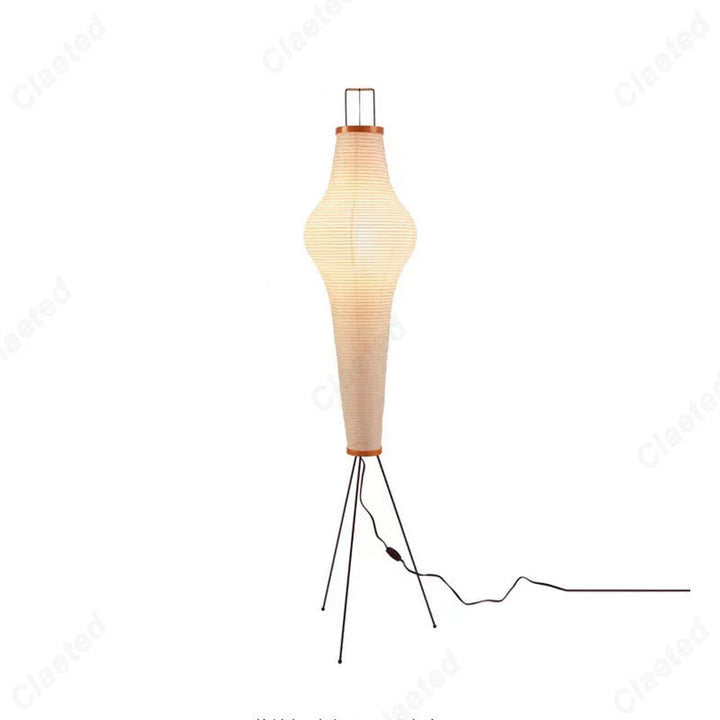 Minimalist Rice Paper LED Table Lamp – Retro Japanese Style Decorative Lighting for Bedroom & Living Room