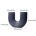 Nordic U-Shaped Resin Vase – Modern Home Table Decor