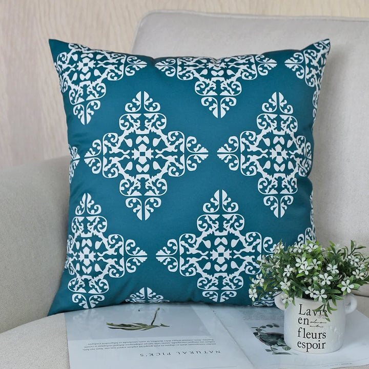 Waterproof Geometric Outdoor Pillow Cover