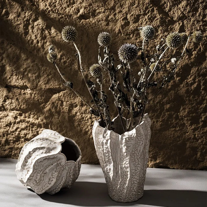 Nordic Irregular Ceramic Vase – Modern Tabletop Decor