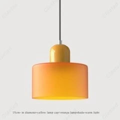 Modern Glass LED Pendant Light – E27 Cream Style Chandelier for Living Room, Bedroom & Dining