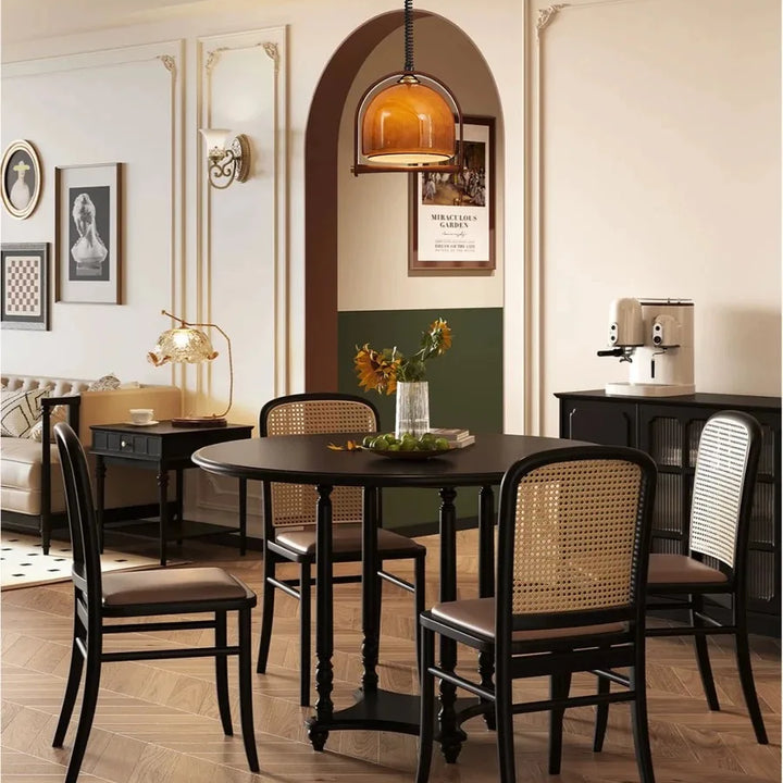 Medieval Glass Pendant Light – Adjustable Indoor Chandelier