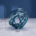 Twisted Glass Chain Sculpture – Modern Transparent Decor