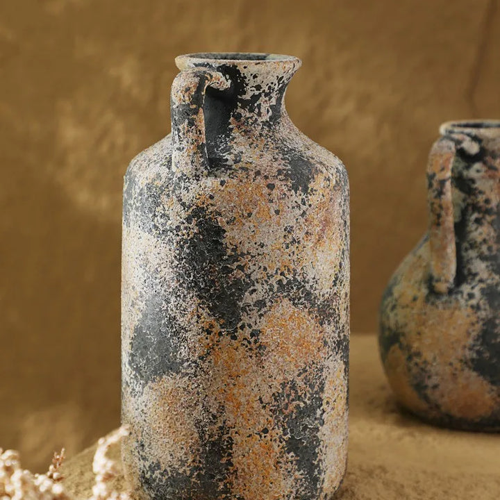 Earthenware Ceramic Vase – Nordic Wabi Sabi Decor