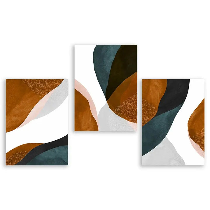 Navy Blue Abstract Canvas Print – Modern Wall Art Decor