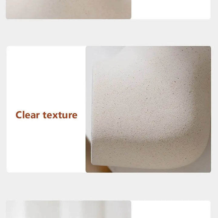 White Ceramic Nordic Vase Set – Minimalist Table Centerpiece Décor