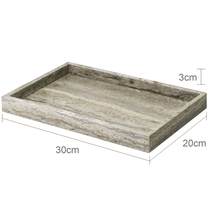 Grigio Travertine Bathroom Set – Natural Marble Accessories