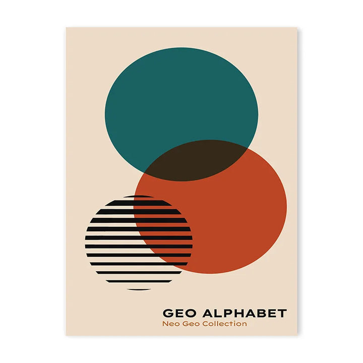 Vintage Bauhaus Geometric Canvas Print – Modern Wall Art