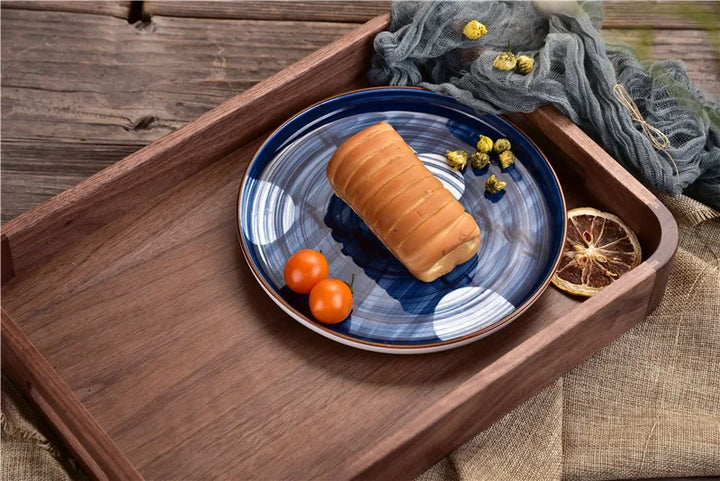 Black Walnut Wood Tray – Handcrafted Mortise & Tenon Design