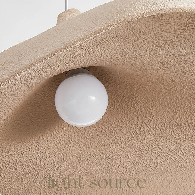 Wabi Sabi Brown Pendant Light – Japanese Minimalist LED Lamp