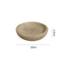 Beige Travertine Decorative Bowl – Handcrafted Stone Catchall Dish