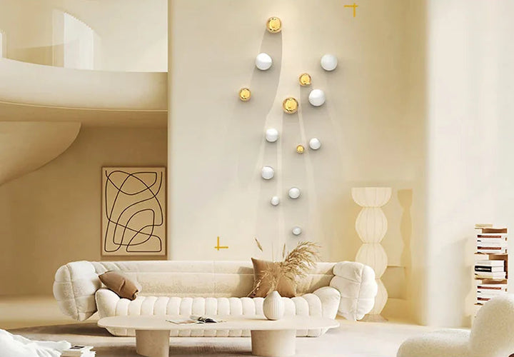 Minimalist Decorative Ball Wall Hanging – Modern Aesthetic Room Ornament