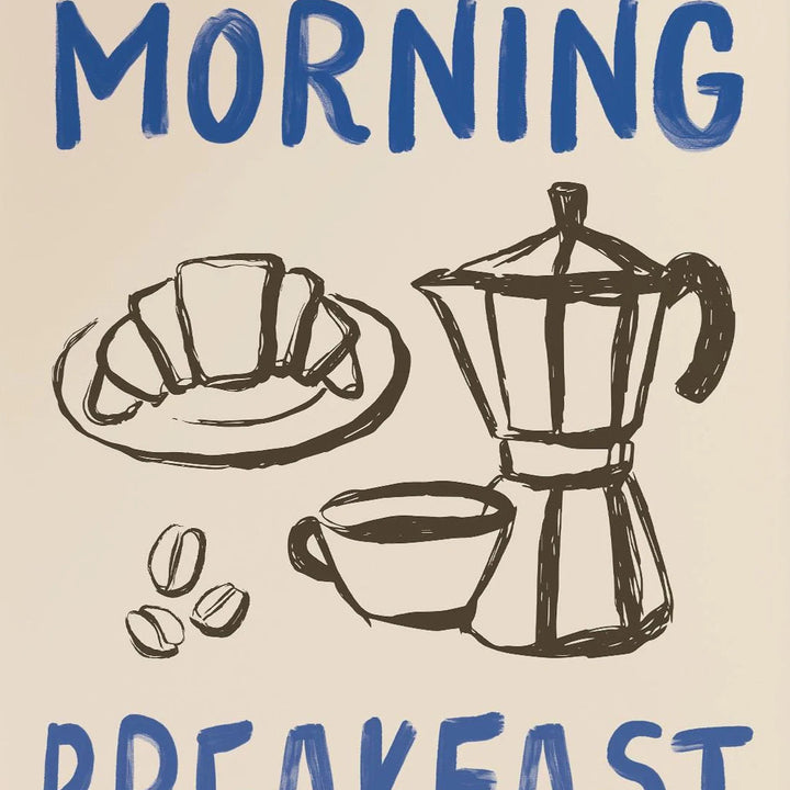 Retro Coffee Poster – Morning Café Canvas Wall Art | Vintage Kitchen & Coffee Lover Home Decor