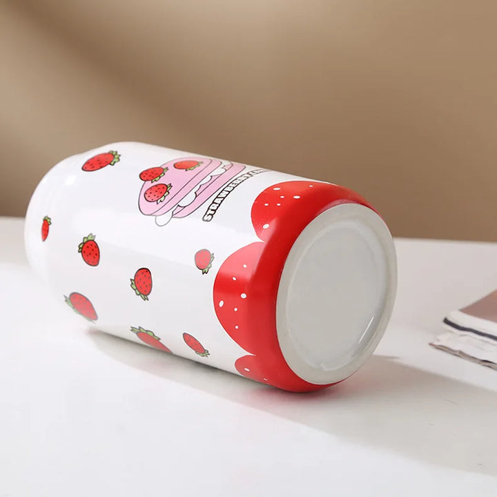 Pop Art Ceramic Can Vase – Modern Flower Holder