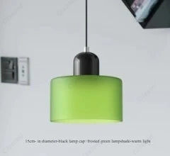 Modern Glass LED Pendant Light – E27 Cream Style Chandelier for Living Room, Bedroom & Dining