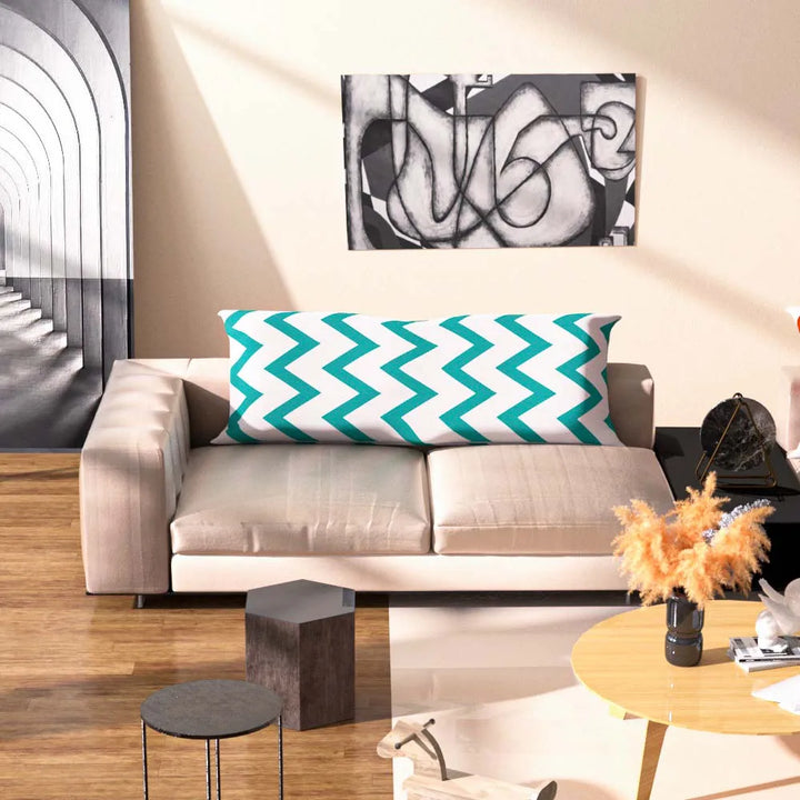 Nordic Cotton Long Pillow Case – Soft Wave Body Pillow Cover