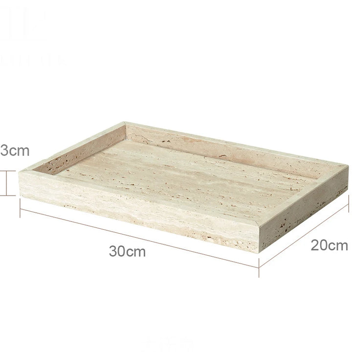 Beige Travertine Marble Bathroom Set – Luxury 9-Piece Natural Stone Accessories