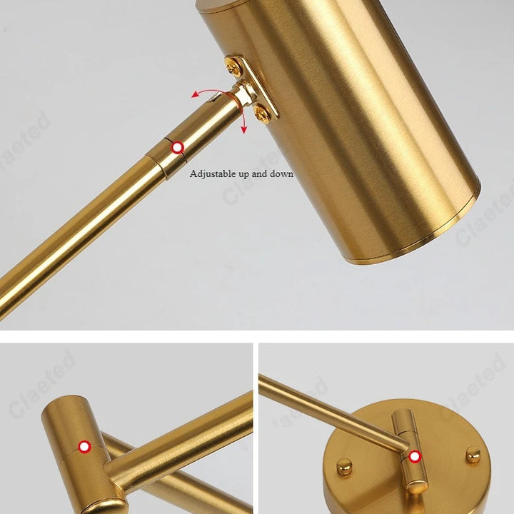 Modern Folding LED Wall Lamp – Adjustable Reading Light