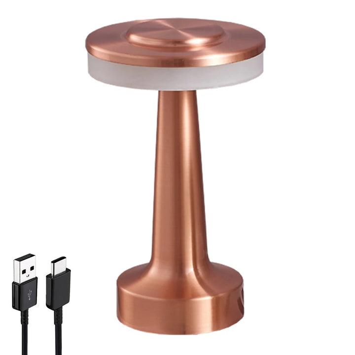 Rechargeable LED Touch Table Lamp – Cordless Bedside & Desk Light for Bedroom, Restaurant & Bar Decor
