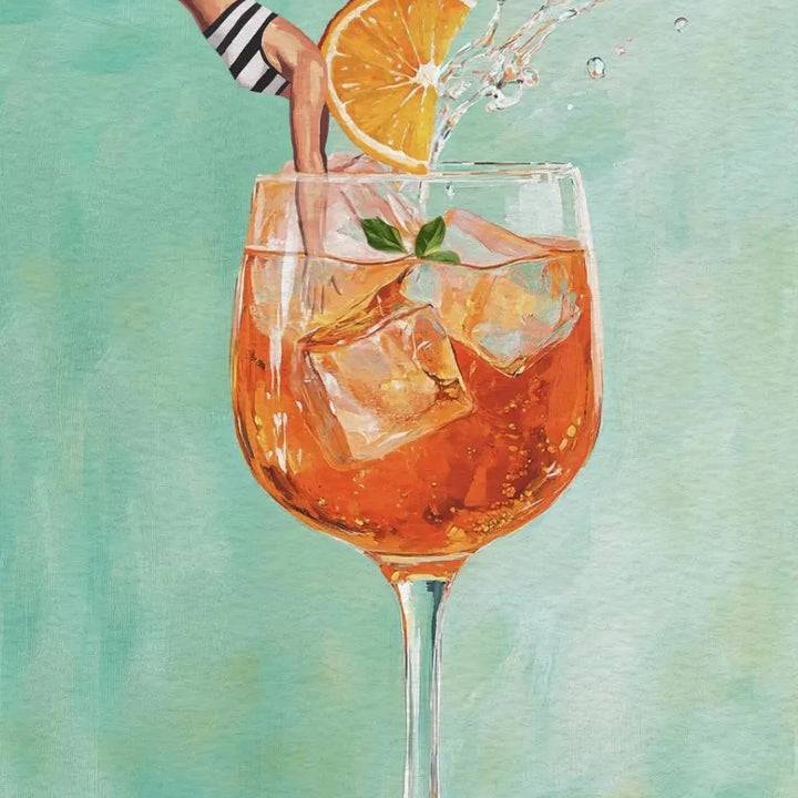 Cocktail Party Poster – Fun Canvas Wall Art with Martini, Margarita & Wine Theme | Retro Bar, Kitchen & Club Decor