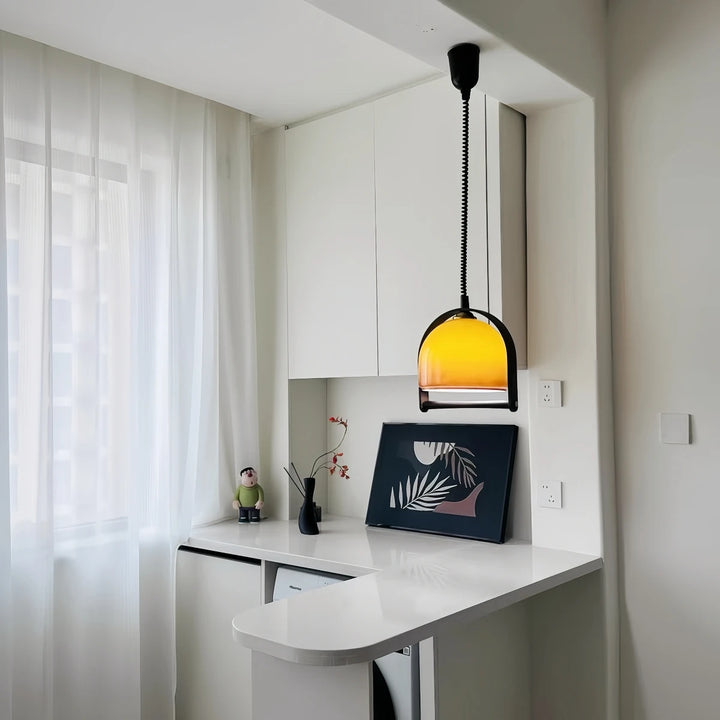 Medieval Glass Pendant Light – Adjustable Indoor Chandelier