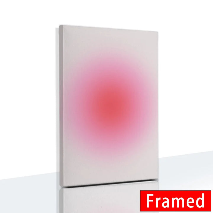Gradient Spiritual Aura Canvas – Framed Pastel Wall Art