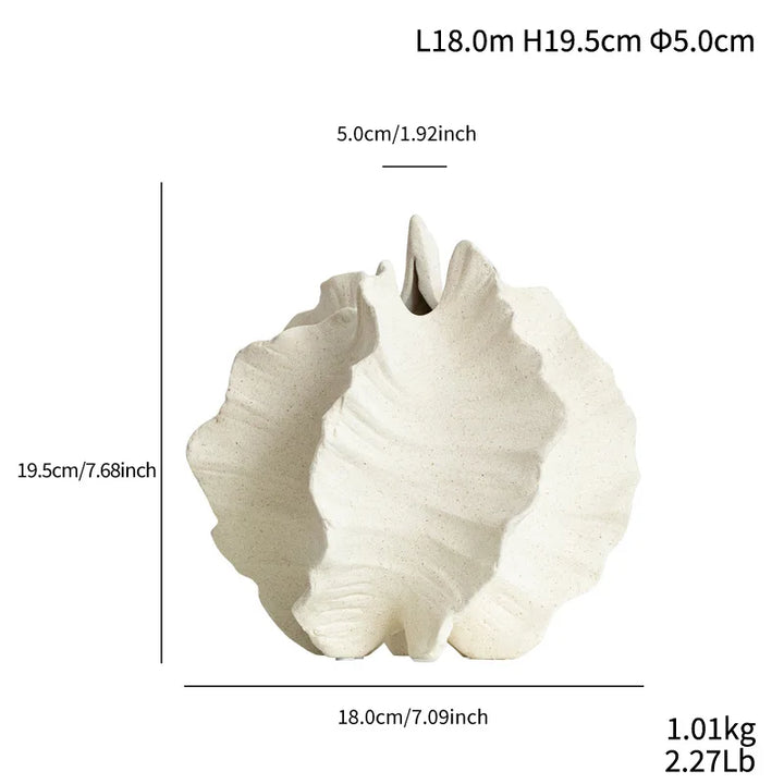 Starfruit Ceramic Vase – Nordic Modern Tabletop Decor