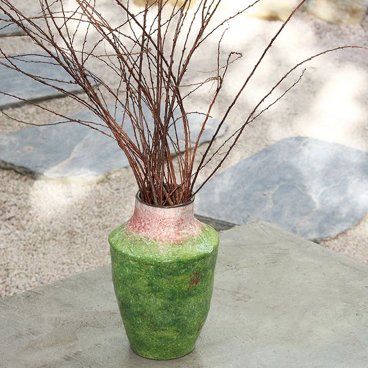 Impressionism Ceramic Vase – Abstract Modern Centerpiece