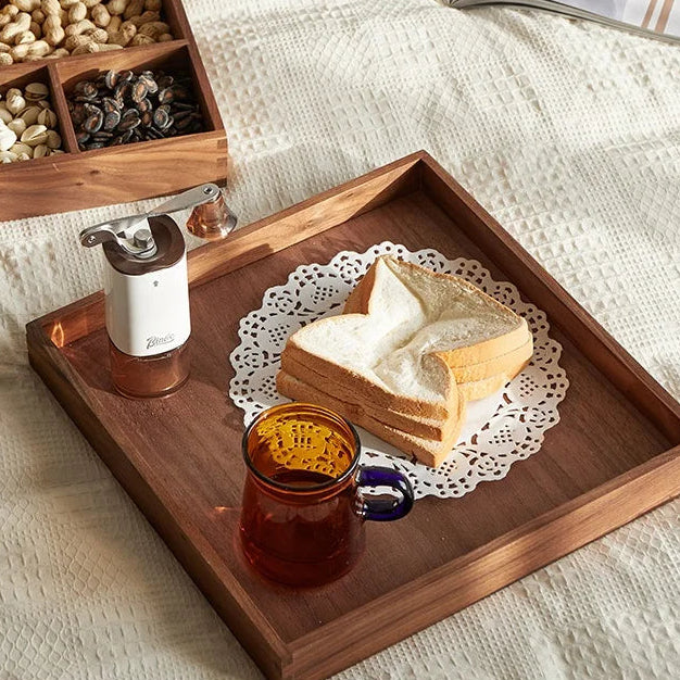 Solid Wood Organizer Box – Desk & Coffee Table Storage Tray