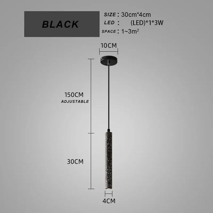 Industrial Waterstone LED Pendant Light – Modern Dining & Kitchen Lamp