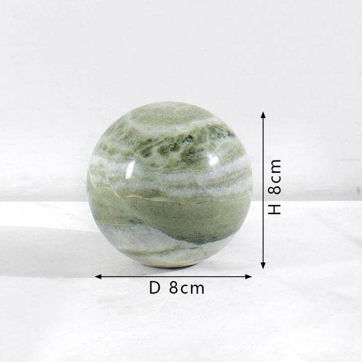 Natural Marble Decorative Sphere – Travertine Stone Ball Décor