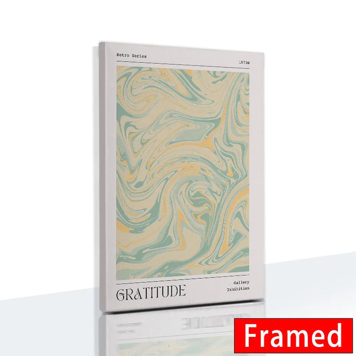 Gradient Spiritual Aura Canvas – Framed Pastel Wall Art