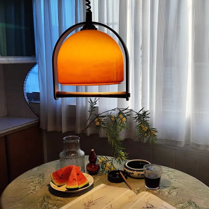 Medieval Glass Pendant Light – Adjustable Indoor Chandelier