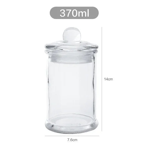 Minimalist Glass Storage Jar – Sealed Candy & Spice Container