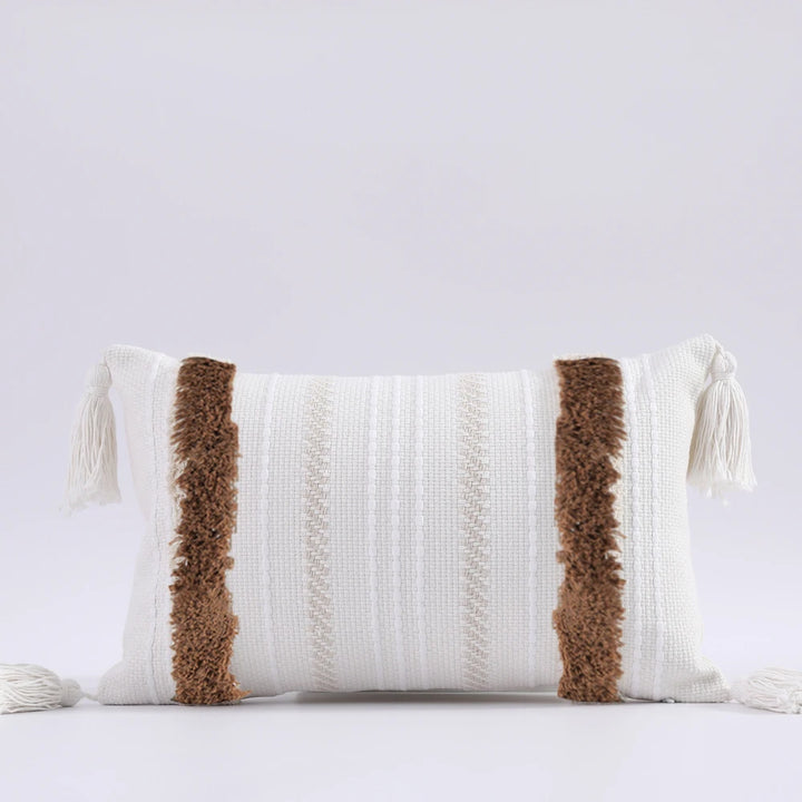 Boho Chenille Tufted Cushion Cover – Luxury with Tassels