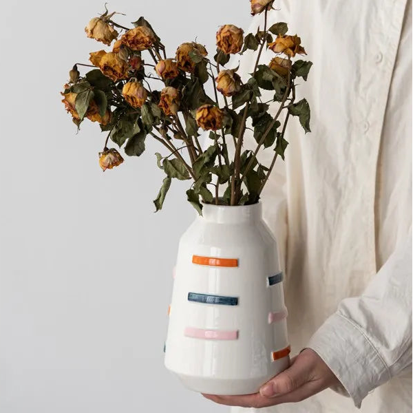 Simple Ceramic Vase – Elegant Boho Centerpiece