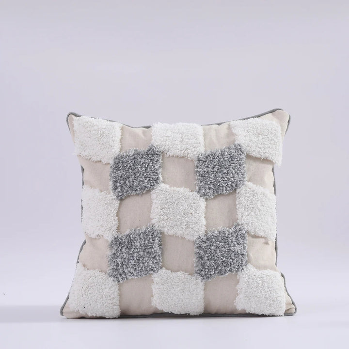 Boho Tufted Tassel Cushion Covers – Luxury Cotton Macrame Decorative Pillow Cases for Sofa, Bed & Living Room Decor