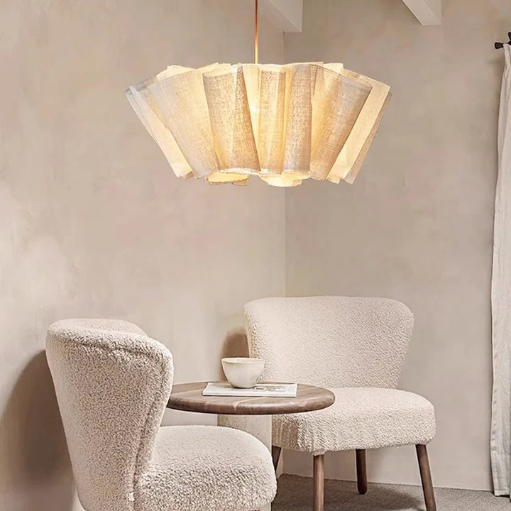 Nordic White LED Pendant Light – Wabi Sabi Chandelier