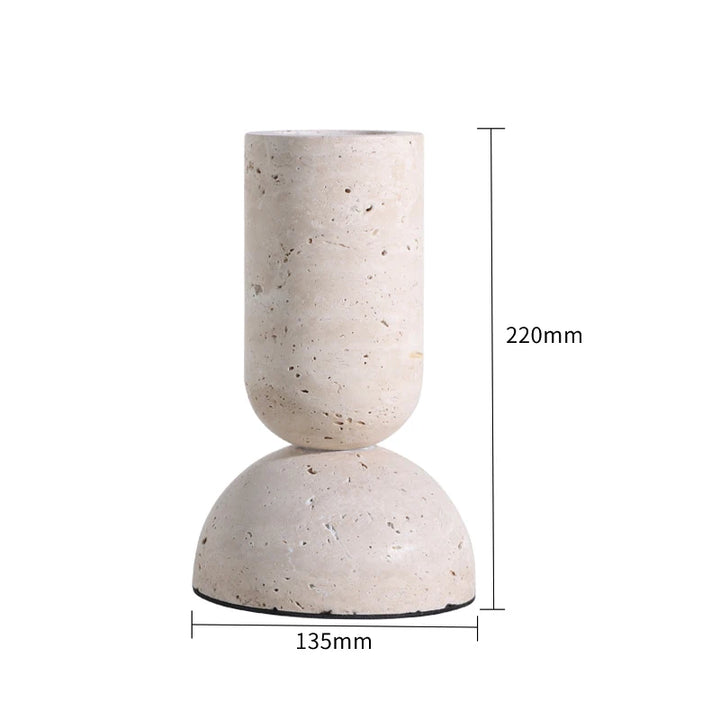 Travertine Archway Sculpture – Modern Stone Figurine for Shelf, Coffee Table, Bookshelf & TV Cabinet | Minimalist Home Decor
