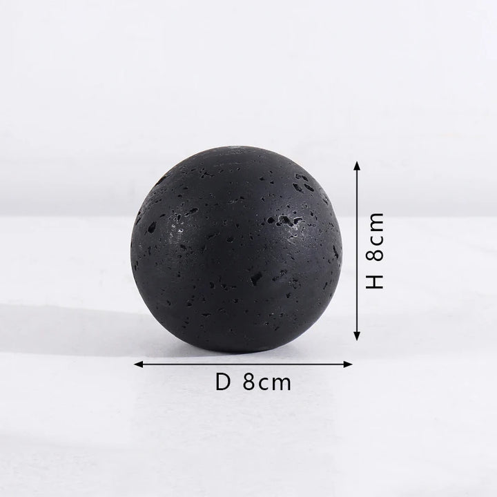 Natural Marble Decorative Sphere – Travertine Stone Ball Décor