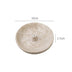 Vintage Travertine Incense Holder – Natural Stone Round Disc Burner & Ash Catcher | Antique-Style Marble Aromatherapy Plate