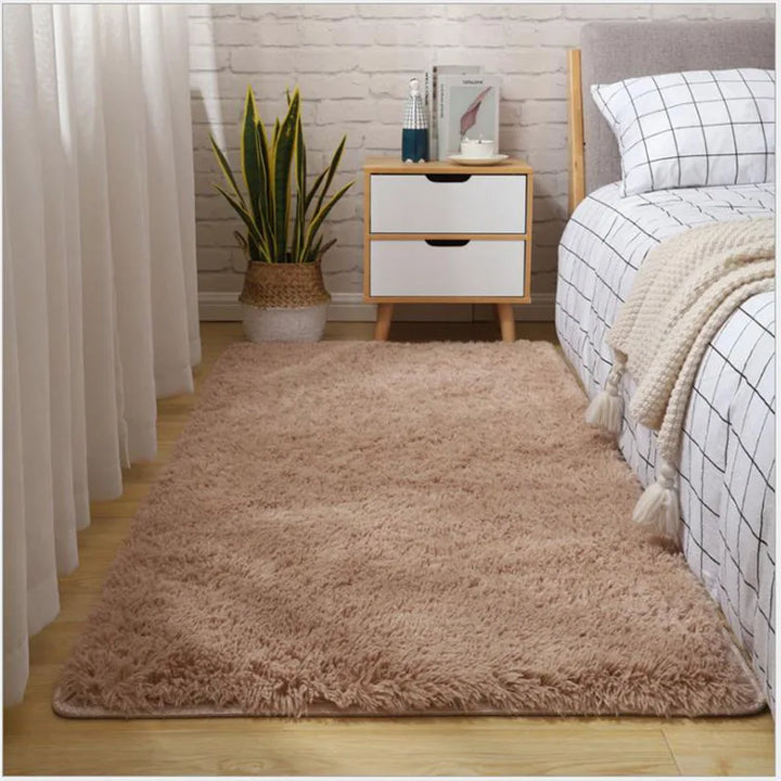 Thick Fluffy Plush Rug for Living Room and Bedroom
