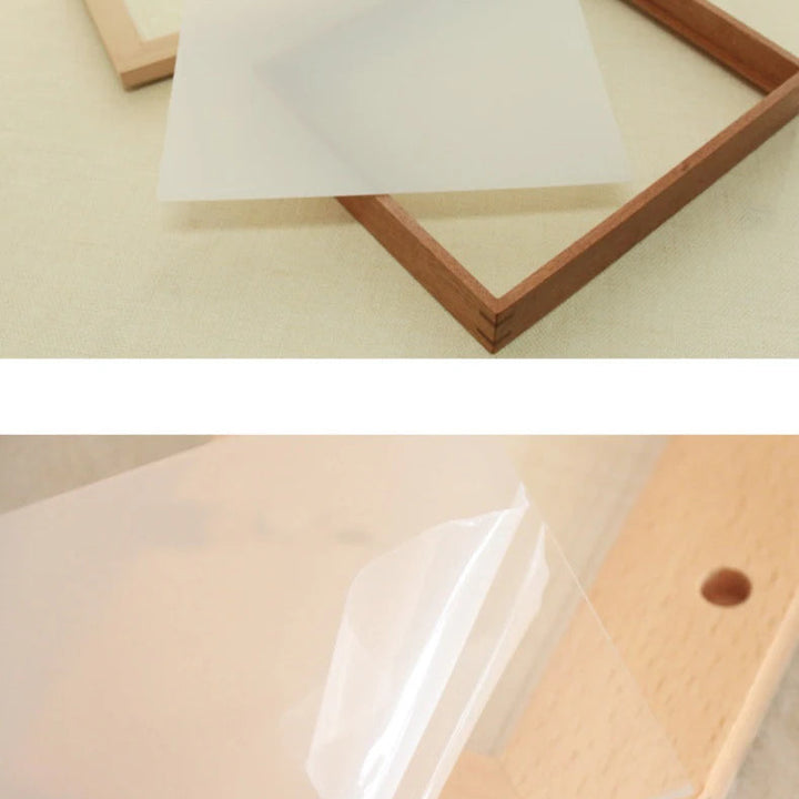 Nordic Wooden Photo Frame – Solid Wood Tabletop Decor