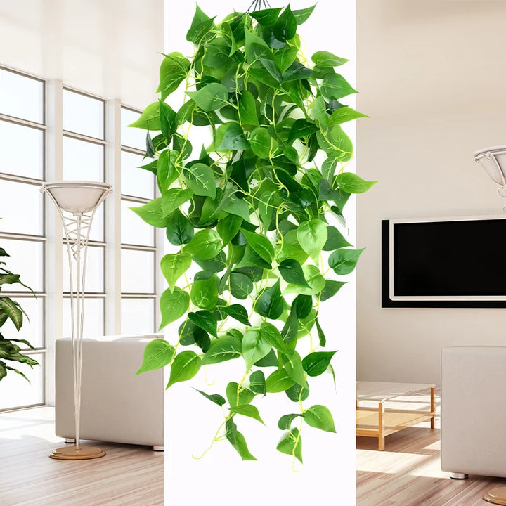 105cm Artificial Ivy Vine – 5 Forks Green Hanging Plant