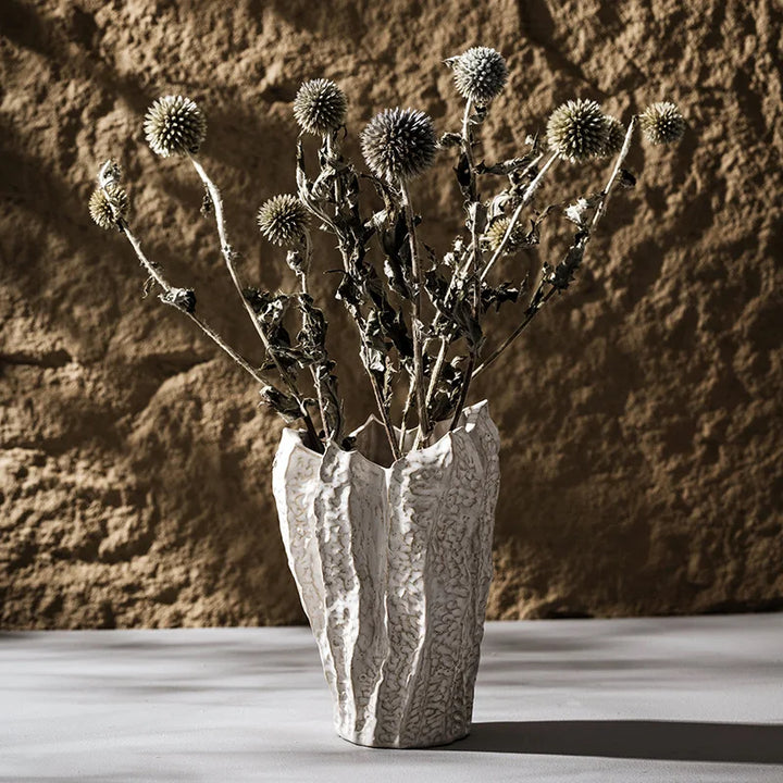 Nordic Irregular Ceramic Vase – Modern Tabletop Decor