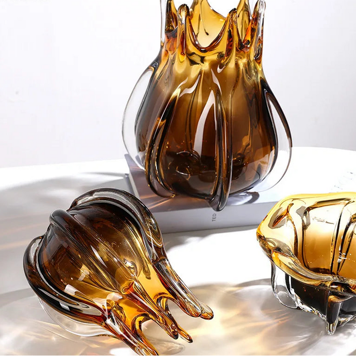 Creative Bud Glass Vase – Modern Transparent Flower Pot